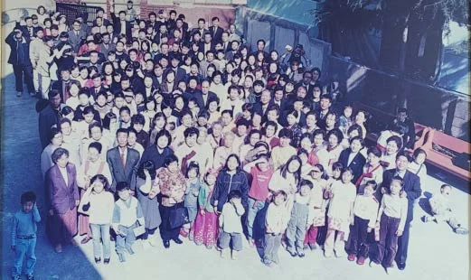 2003년 다대교회 설립 80주년 기념예배 단체사진