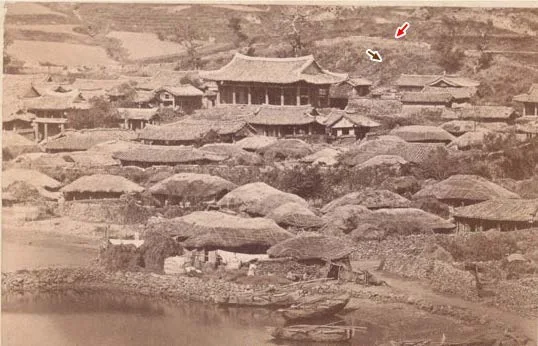 1889년 무렵 다대포진과 마을 전경